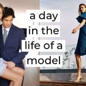 A Day in the Life of a Model | Come to Set with Me | Modeling with my boyfriend for Express