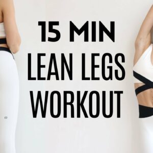15 MIN Long Lean Legs Workout  | No Equipment