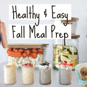 Healthy Mealprep for Fall | Easy & Quick Recipes and Protein Snacks