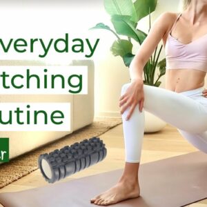 How to use a foam roller | My everyday stretching routine | Sanne Vloet