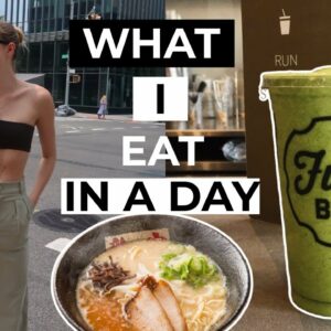 Very Realistic What I Eat in a Day as a Model | Travel edition in NYC  | Sanne Vloet