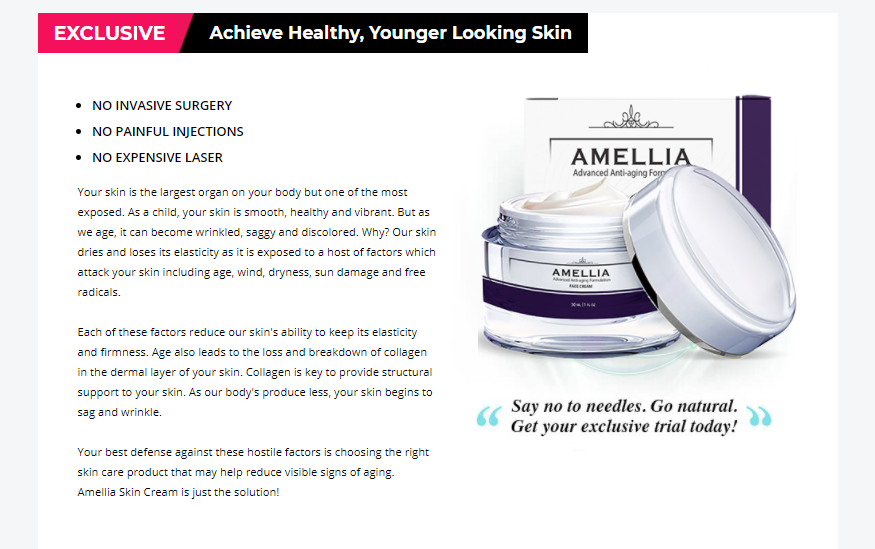 Amellia Skin Care Benefits